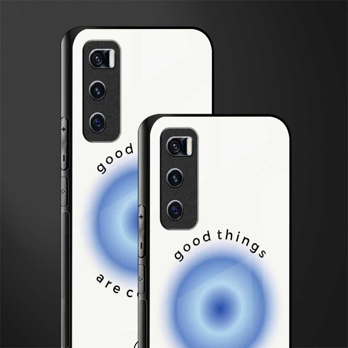 good things are coming glass case for vivo v20 se image-2