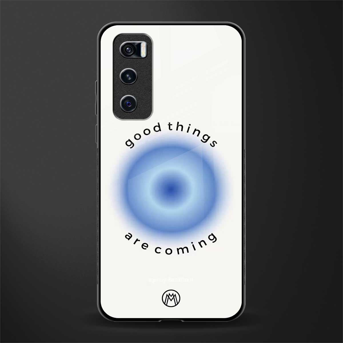good things are coming glass case for vivo v20 se image