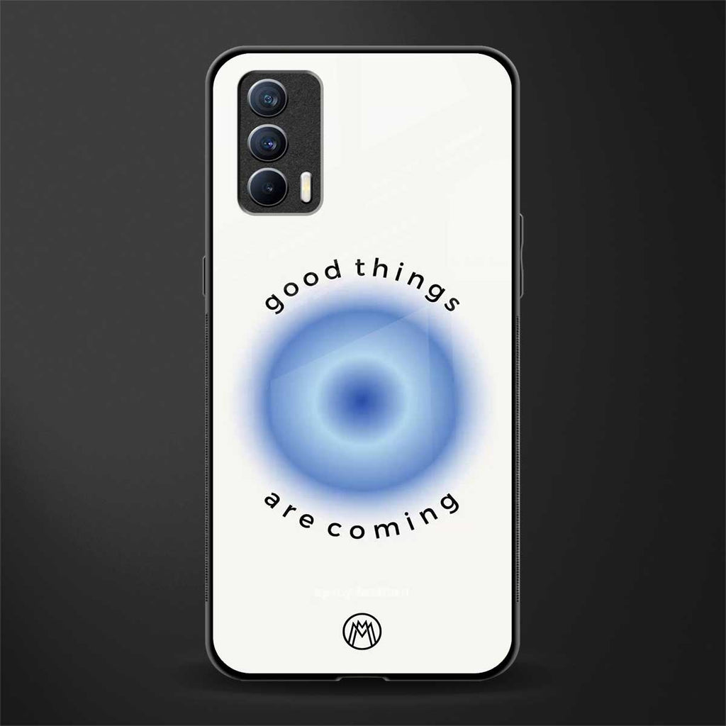 good things are coming glass case for realme x7 image