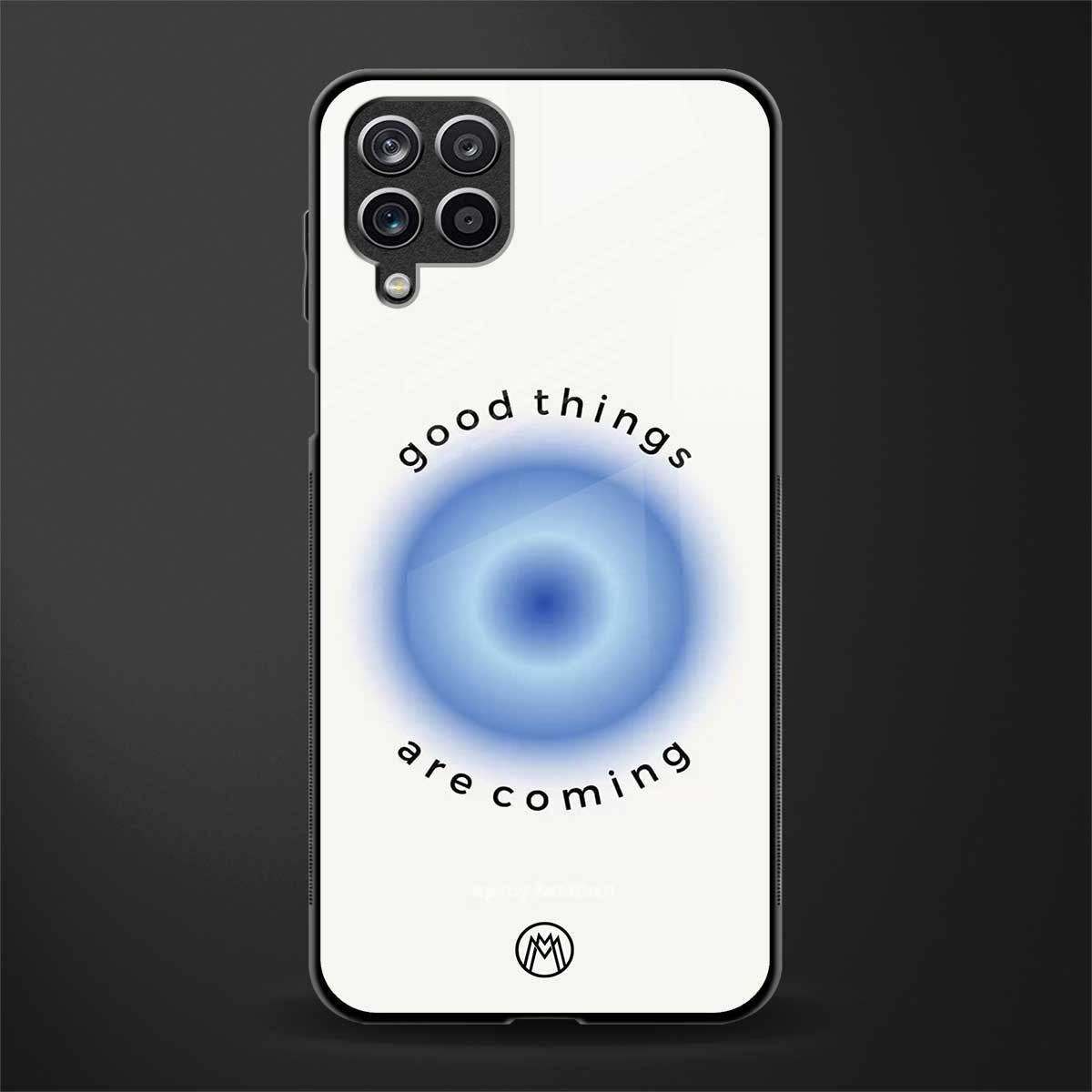 good things are coming glass case for samsung galaxy a12 image