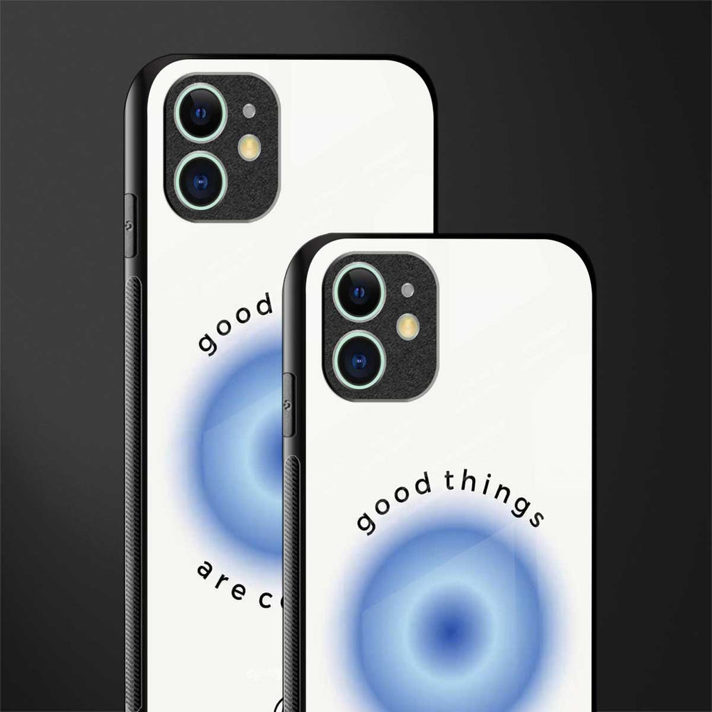 good things are coming glass case for iphone 12 mini image-2