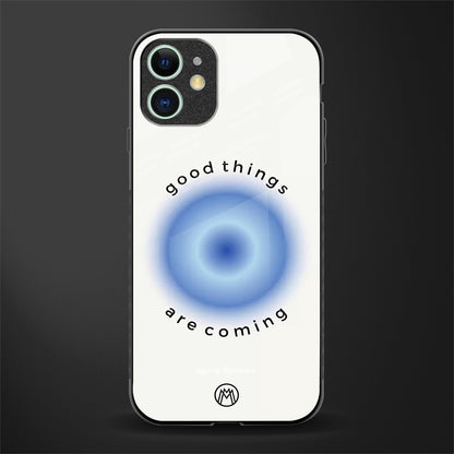 good things are coming glass case for iphone 12 image