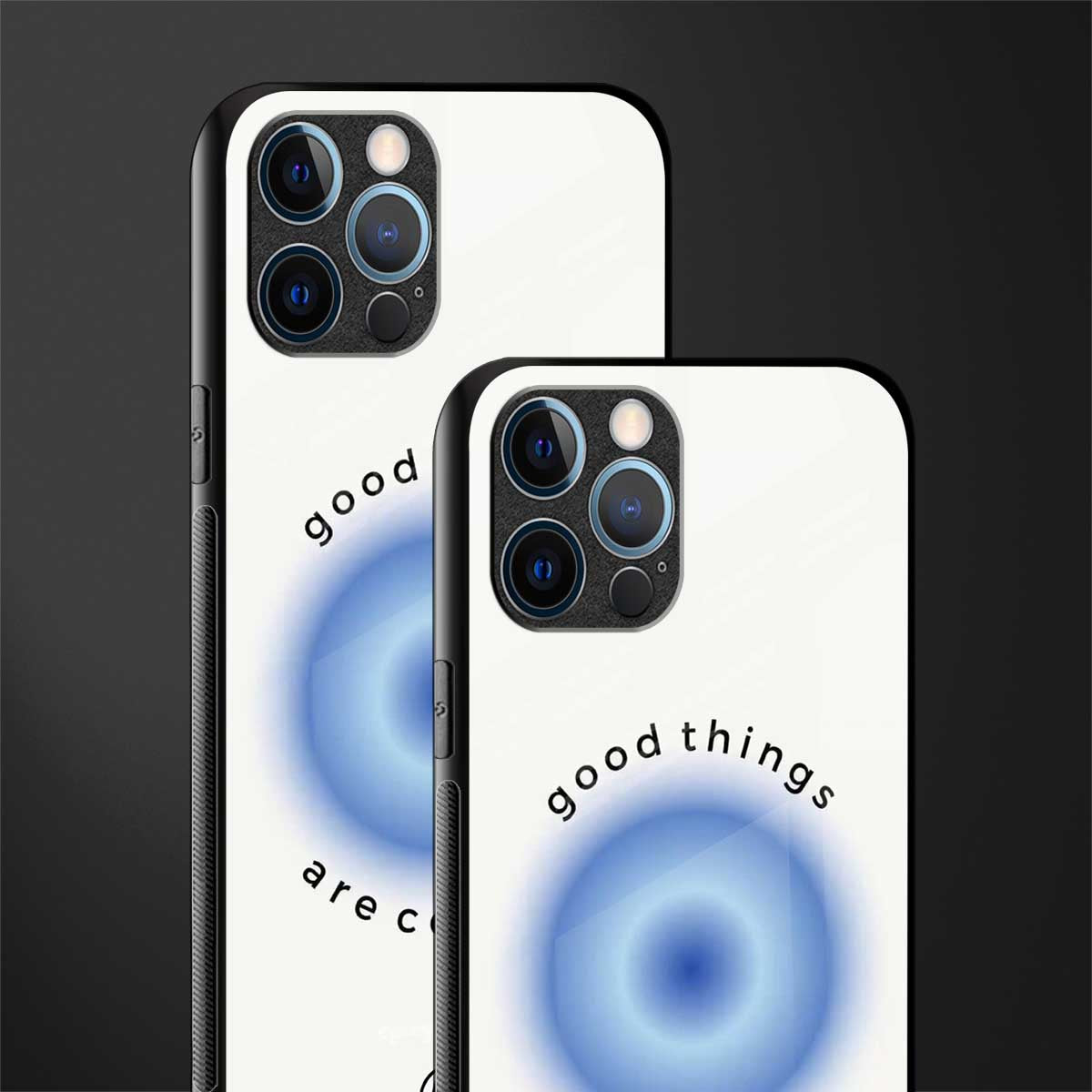 good things are coming glass case for iphone 12 pro max image-2