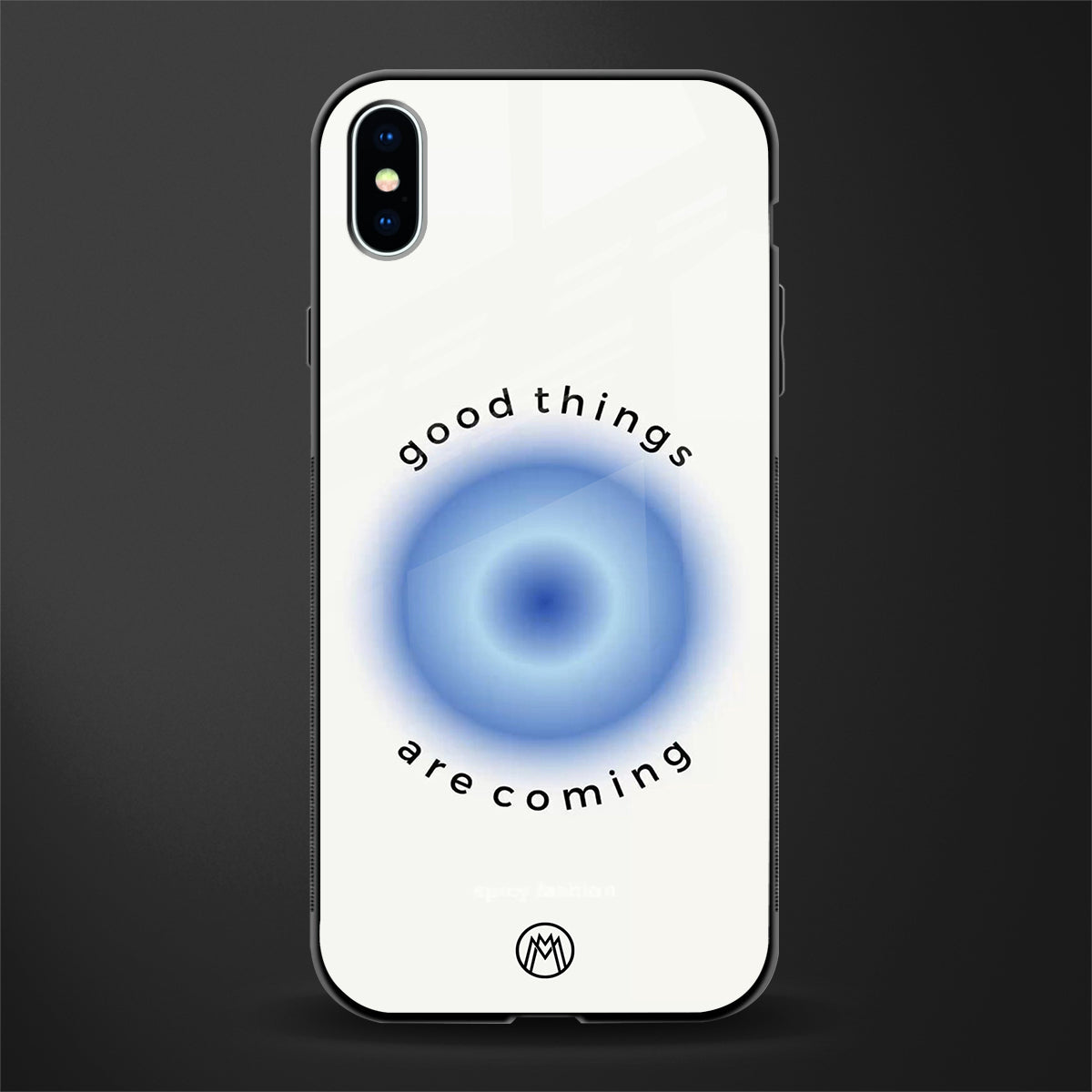 good things are coming glass case for iphone xs max image