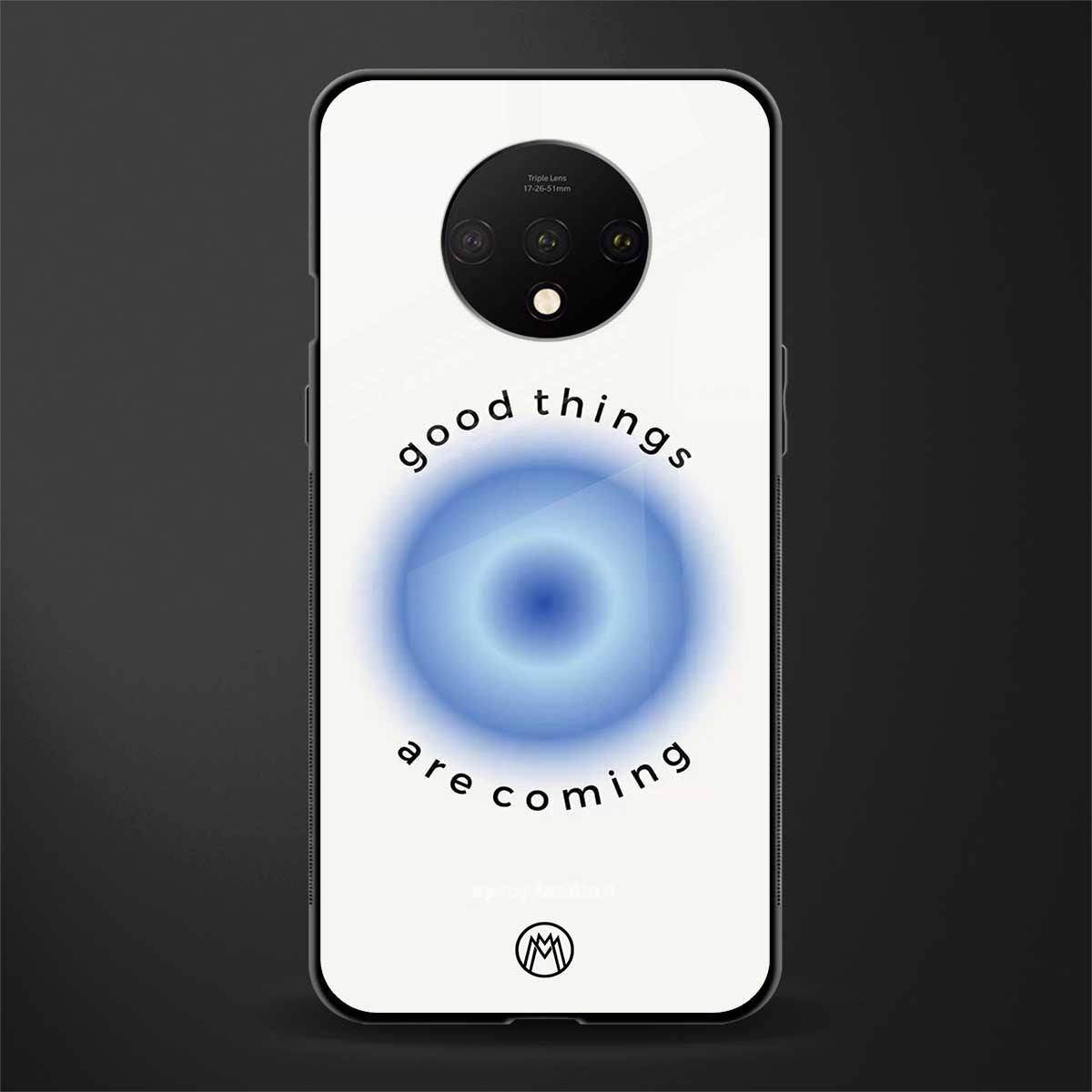 good things are coming glass case for oneplus 7t image