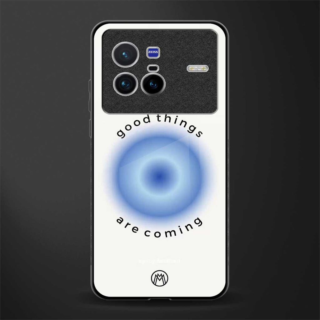 good things are coming glass case for vivo x80 image