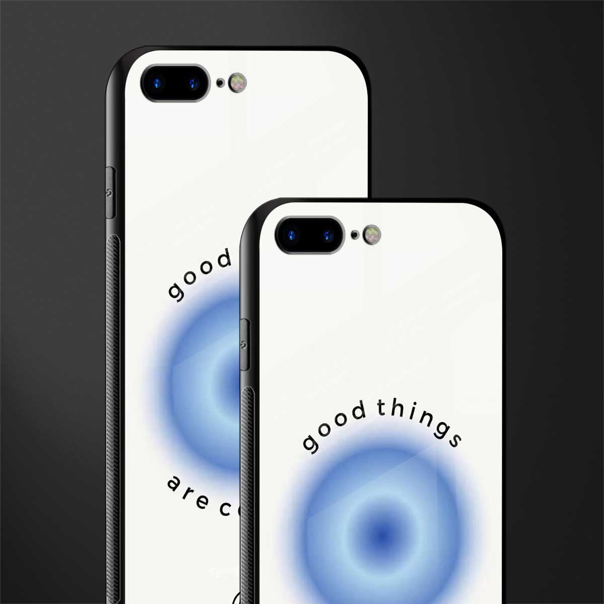 good things are coming glass case for iphone 7 plus image-2