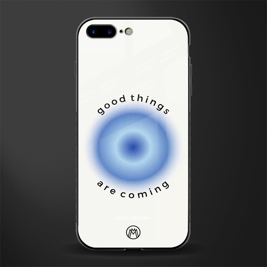 good things are coming glass case for iphone 8 plus image