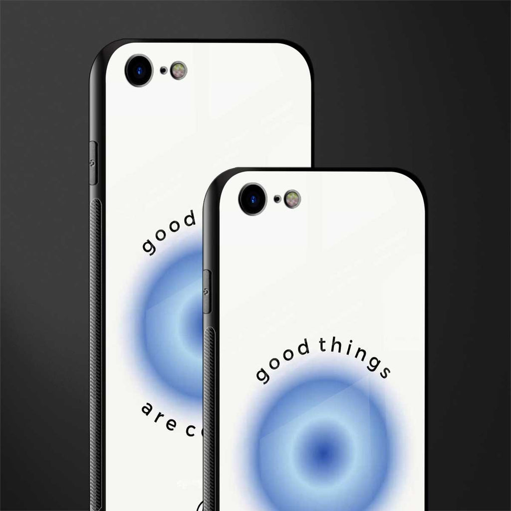 good things are coming glass case for iphone se 2020 image-2