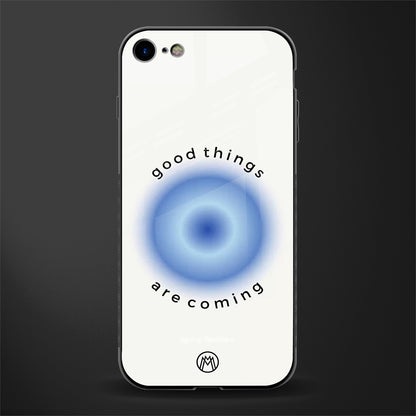 good things are coming glass case for iphone se 2020 image