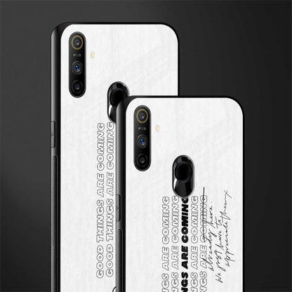 good things are here glass case for realme narzo 20a image-2
