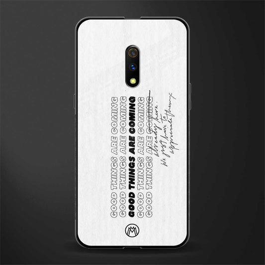 good things are here glass case for oppo k3 image