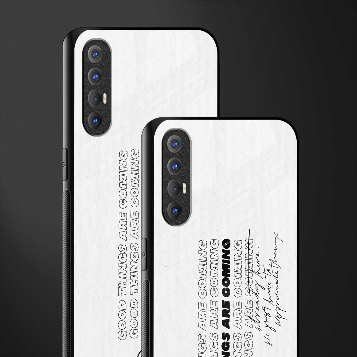 good things are here glass case for oppo reno 3 pro image-2