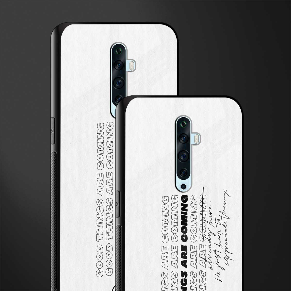 good things are here glass case for oppo reno 2f image-2