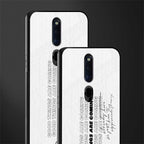 good things are here glass case for oppo f11 pro image-2