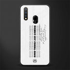 good things are here glass case for vivo u20 image