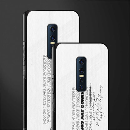 good things are here glass case for vivo v17 pro image-2