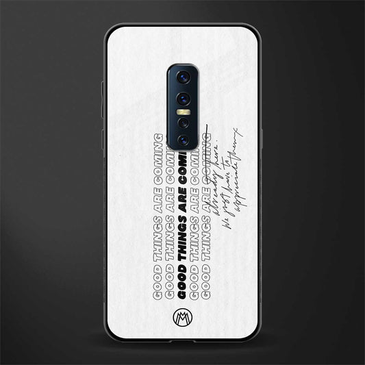 good things are here glass case for vivo v17 pro image