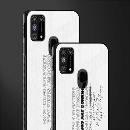 good things are here glass case for samsung galaxy m31 image-2