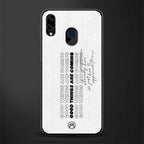 good things are here glass case for samsung galaxy m10s image