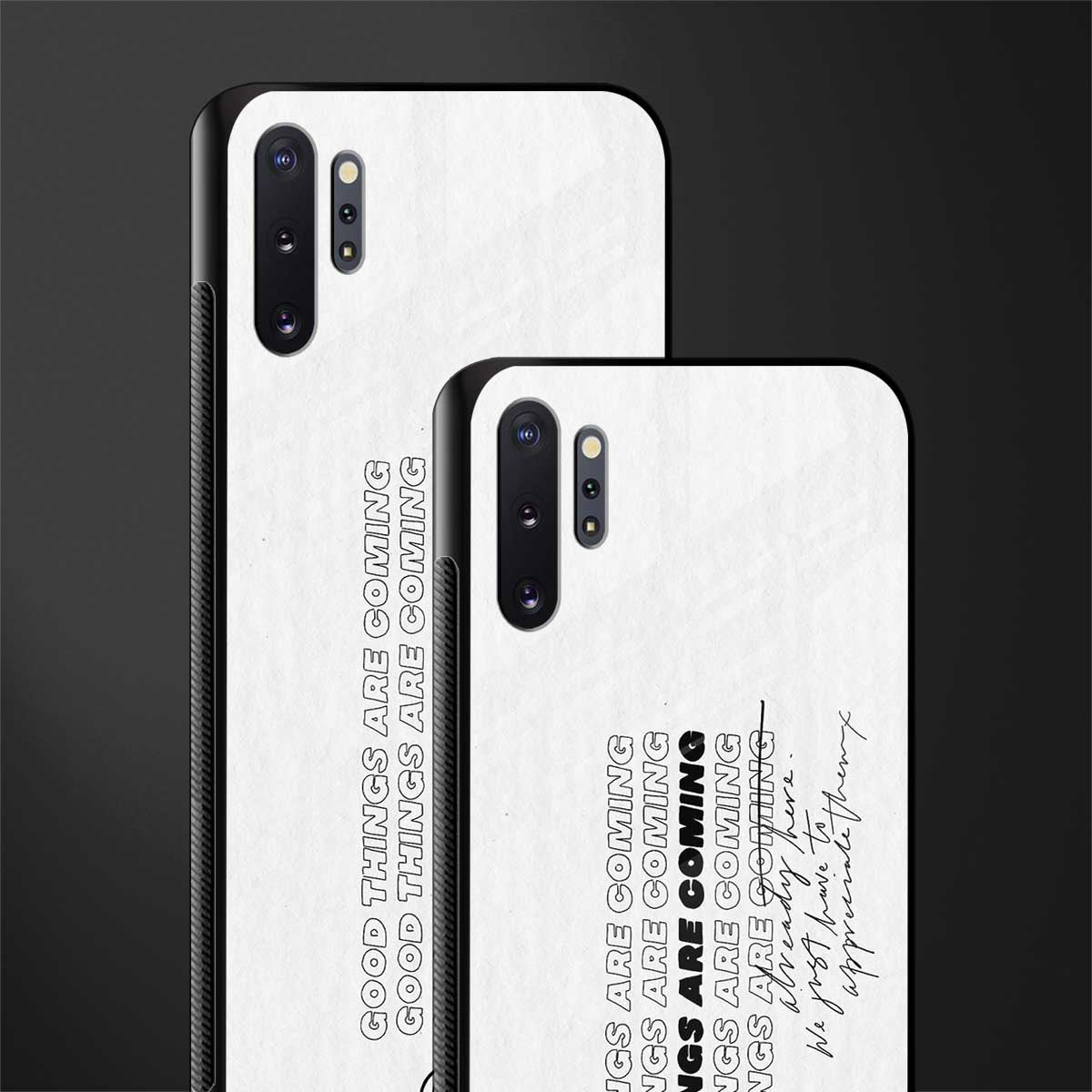 good things are here glass case for samsung galaxy note 10 plus image-2
