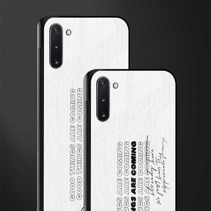 good things are here glass case for samsung galaxy note 10 image-2