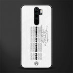 good things are here glass case for redmi note 8 pro image