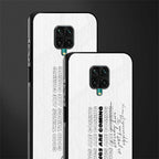 good things are here glass case for redmi note 9 pro image-2