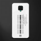 good things are here glass case for redmi note 9 pro image