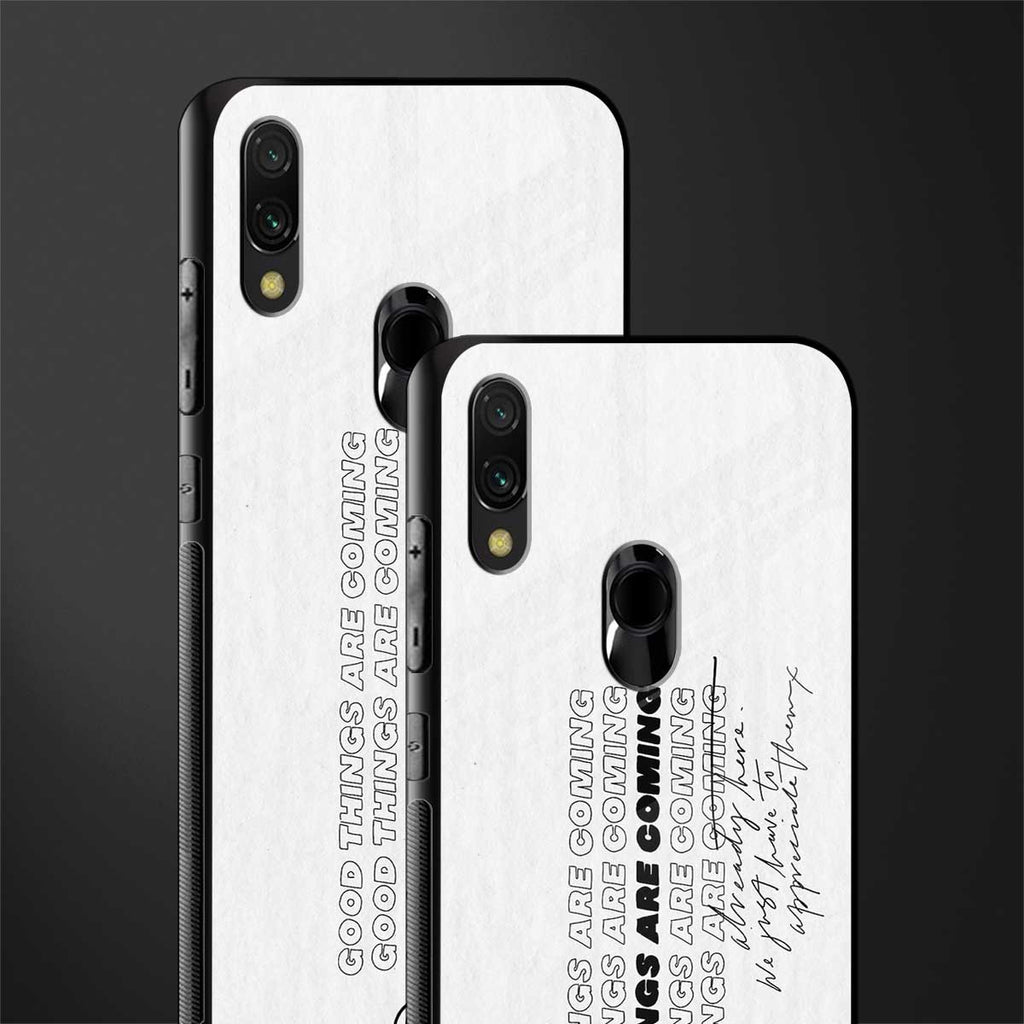 good things are here glass case for redmi note 7s image-2