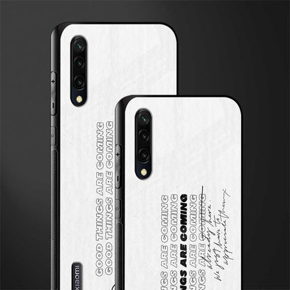 good things are here glass case for mi a3 redmi a3 image-2