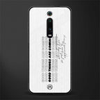 good things are here glass case for redmi k20 pro image