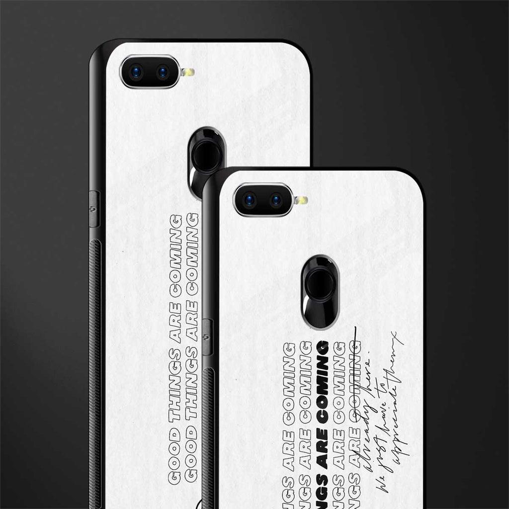 good things are here glass case for oppo a7 image-2