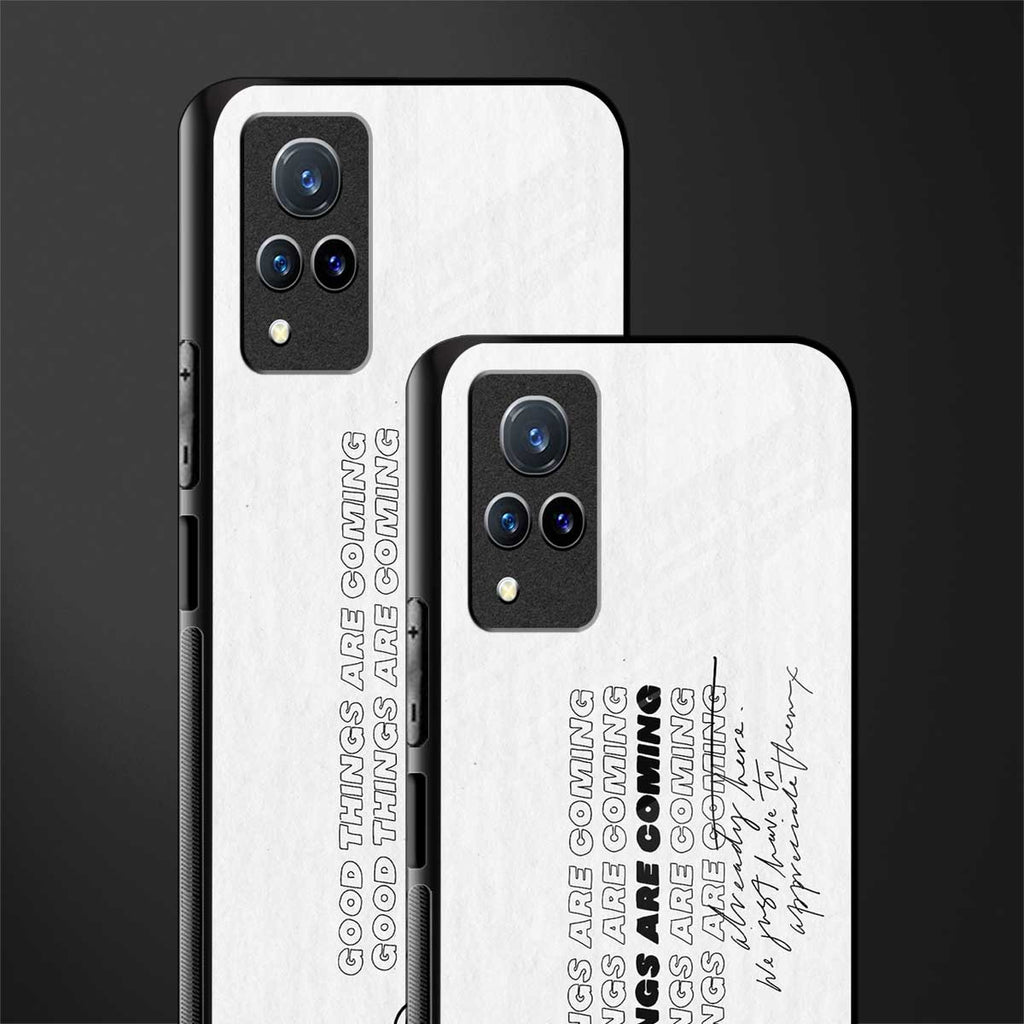 good things are here glass case for vivo v21 5g image-2