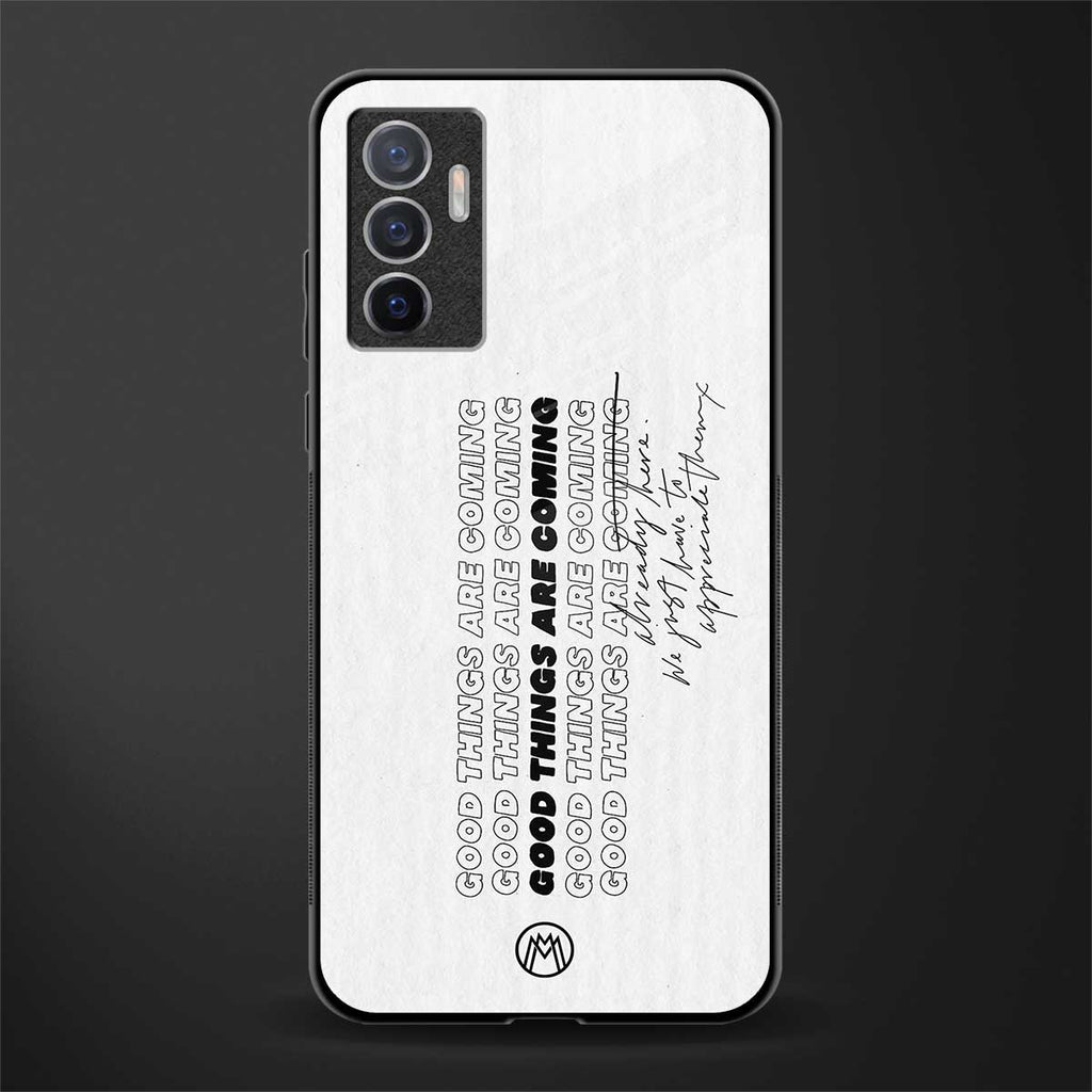 good things are here glass case for vivo v23e image