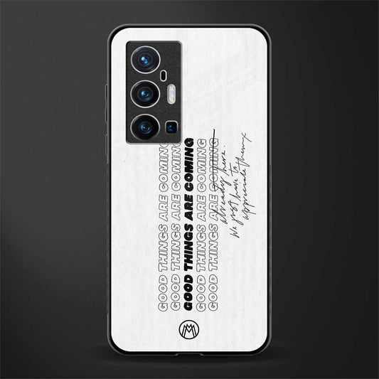 good things are here glass case for vivo x70 pro plus image