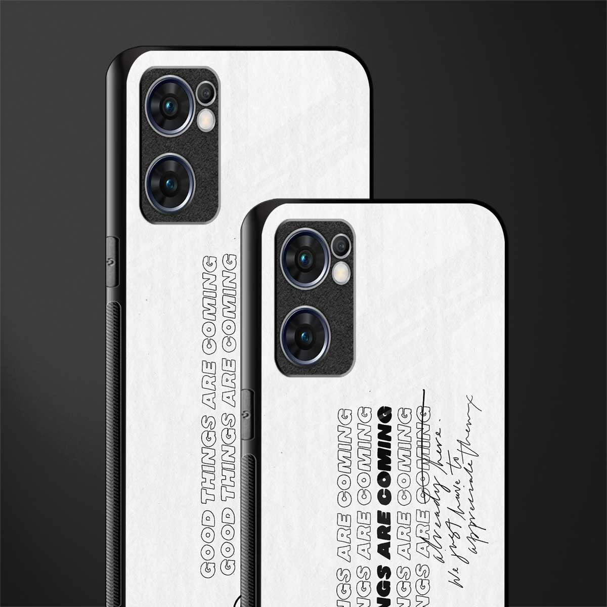good things are here glass case for oppo reno7 5g image-2