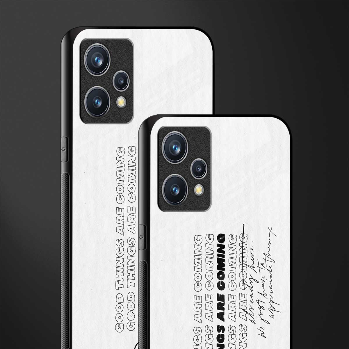 good things are here glass case for realme 9 pro plus 5g image-2