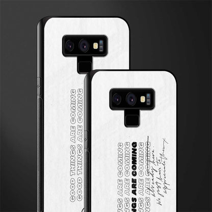 good things are here glass case for samsung galaxy note 9 image-2