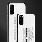good things are here glass case for samsung galaxy s20 image-2