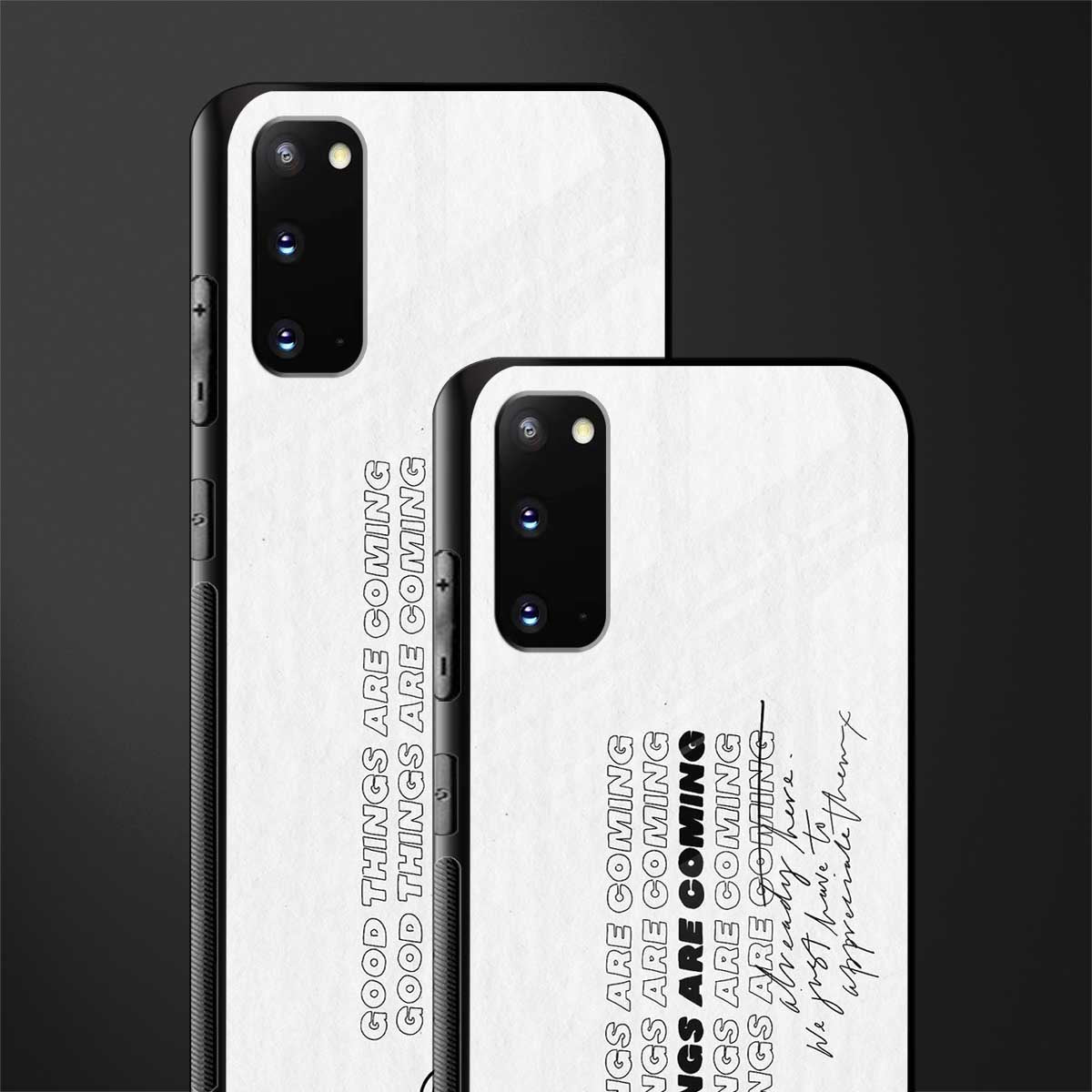 good things are here glass case for samsung galaxy s20 image-2
