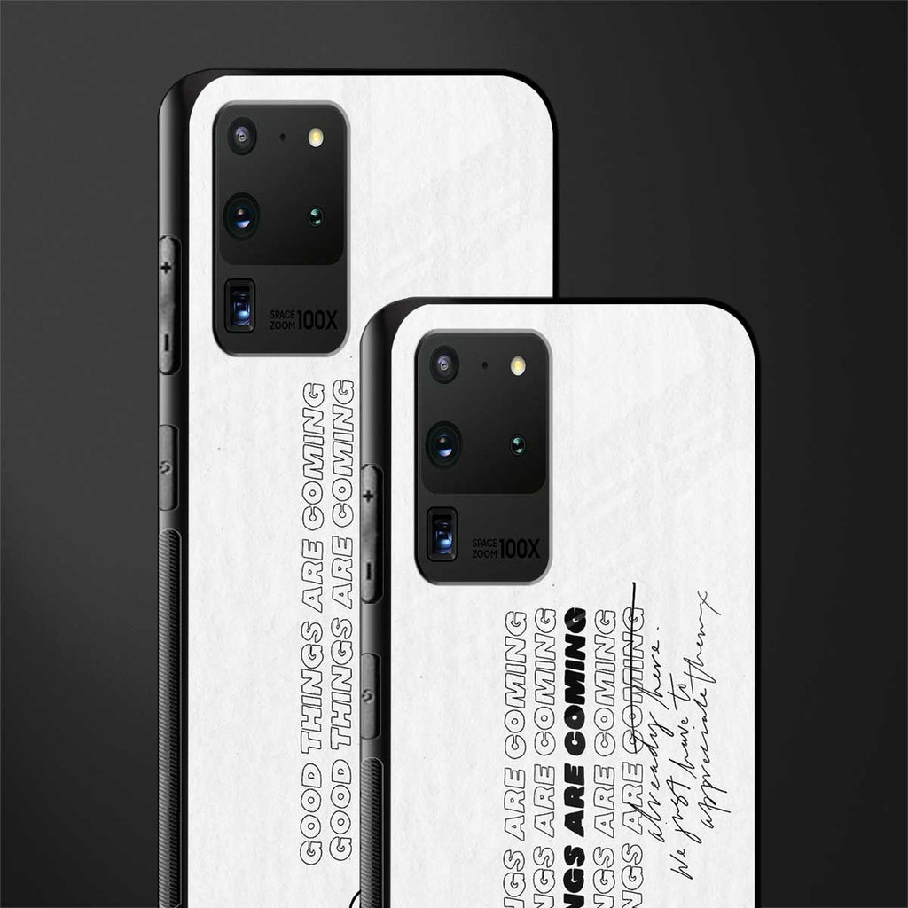 good things are here glass case for samsung galaxy s20 ultra image-2