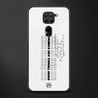 good things are here glass case for redmi note 9 image