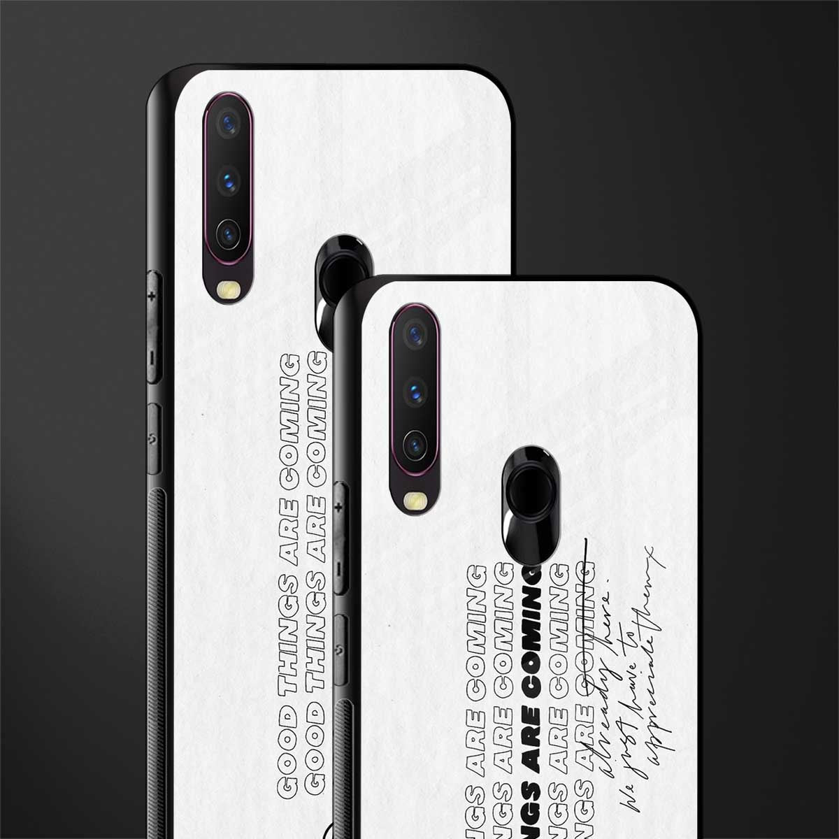 good things are here glass case for vivo y15 image-2
