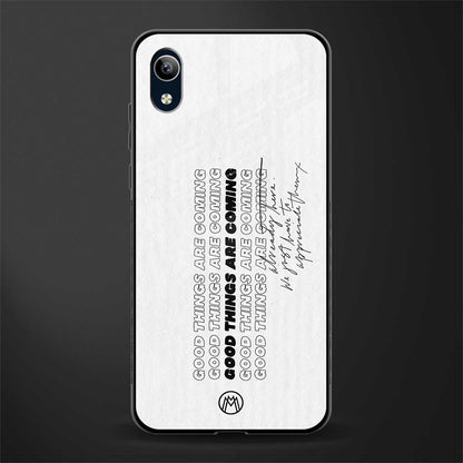 good things are here glass case for vivo y91i image