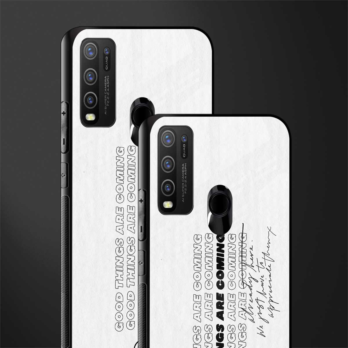 good things are here glass case for vivo y50 image-2