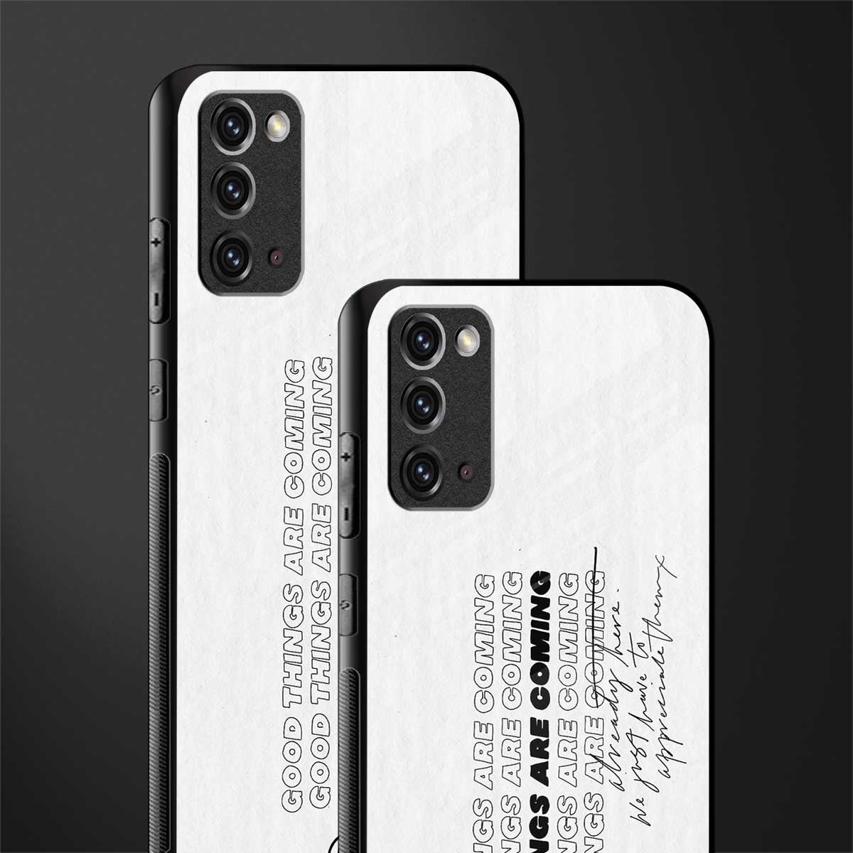 good things are here glass case for samsung galaxy note 20 image-2