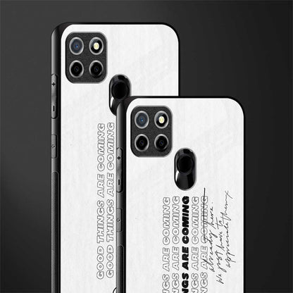 good things are here glass case for realme narzo 30a image-2