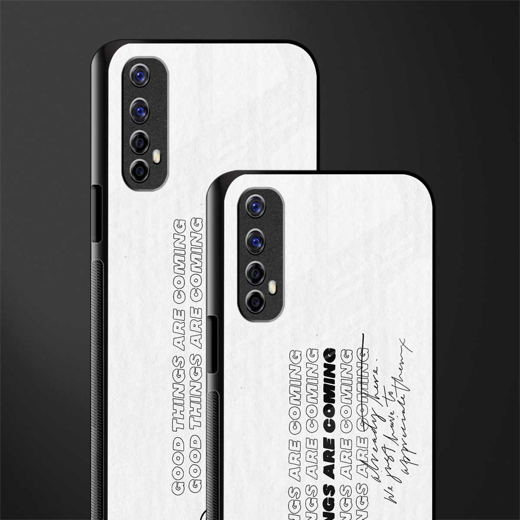 good things are here glass case for realme narzo 20 pro image-2