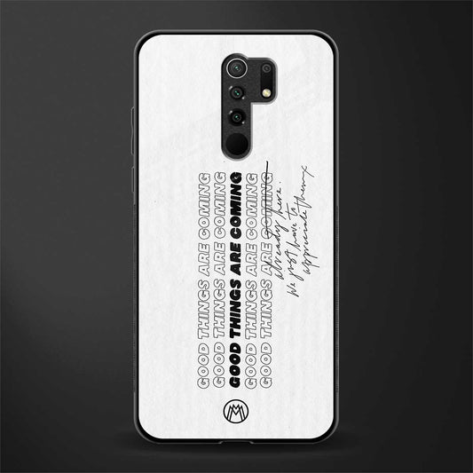 good things are here glass case for poco m2 image